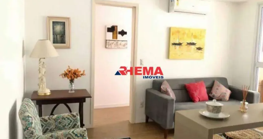 Apartamento com 1 dormitório para alugar, 49 m² por R$ 4.300,00/mês - Ponta da Praia - Santos/SP