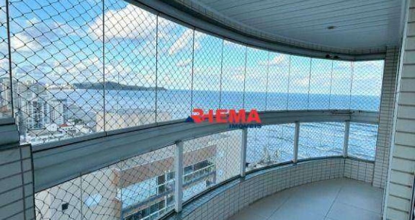 Apartamento com 4 dormitórios para alugar, 194 m² por R$ 12.000,01/mês - Aviação - Praia Grande/SP