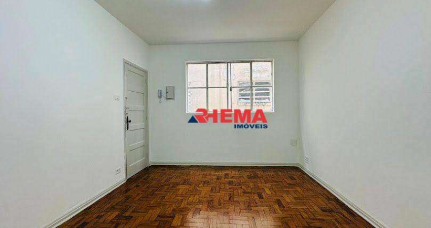 Apartamento com 2 dormitórios para alugar, 59 m² por R$ 3.000,02/mês - Gonzaga - Santos/SP