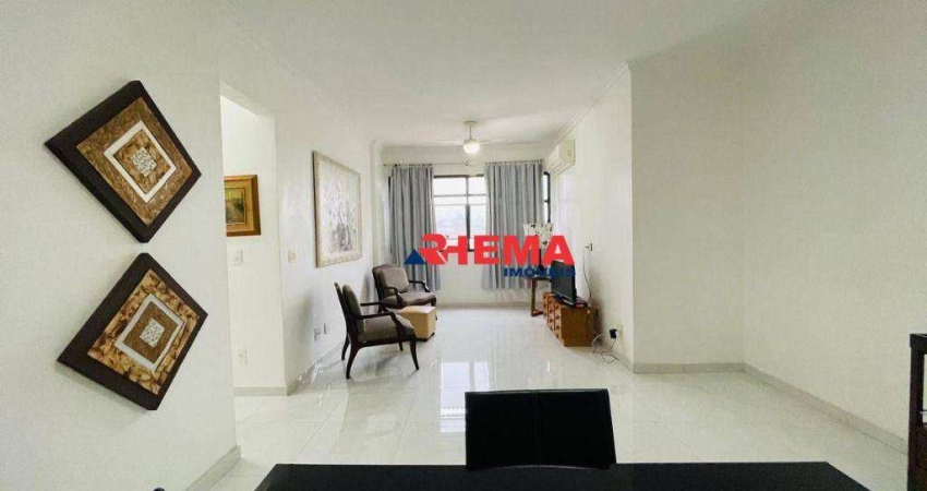 Apartamento com 2 dormitórios à venda, 107 m² por R$ 1.000.000,00 - Aparecida - Santos/SP