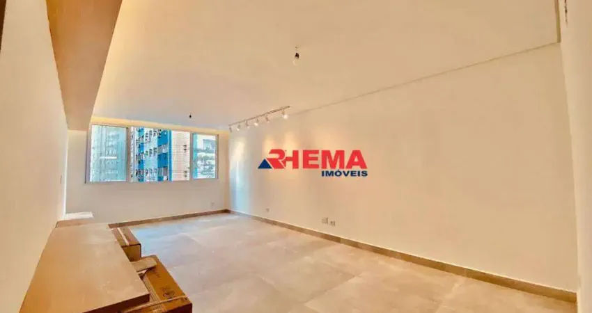 Apartamento com 3 dormitórios para alugar, 120 m² por R$ 9.374,17/mês - Gonzaga - Santos/SP