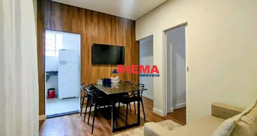 Apartamento com 2 dormitórios à venda, 55 m² por r$ 395.000,00 - embaré - santos/sp