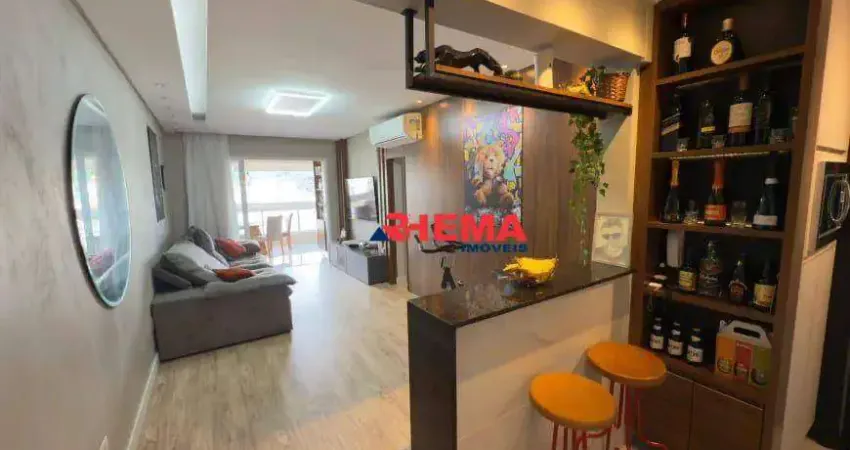 Apartamento com 2 dormitórios para alugar, 95 m² por R$ 10.055,00/mês - Vila Belmiro - Santos/SP