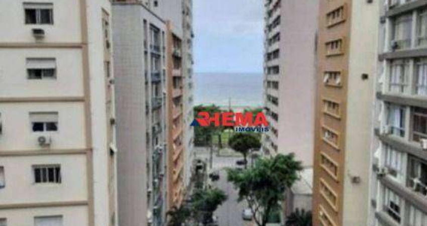 Apartamento com 1 dormitório para alugar, 65 m² - Boqueirão - Santos/SP