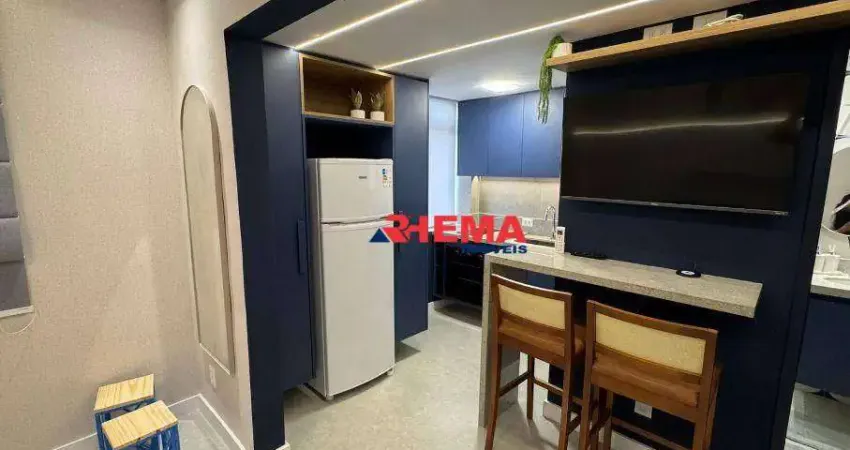 Kitnet com 1 dormitório à venda, 28 m² por R$ 520.000,00 - José Menino - Santos/SP