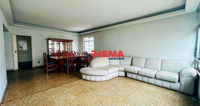 Apartamento com 3 dormitórios à venda, 160 m² por R$ 1.200.000,00 - Gonzaga - Santos/SP