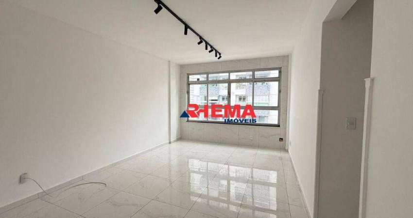 Apartamento com 2 dormitórios para alugar, 105 m² por R$ 4.500,00/ano - Marapé - Santos/SP