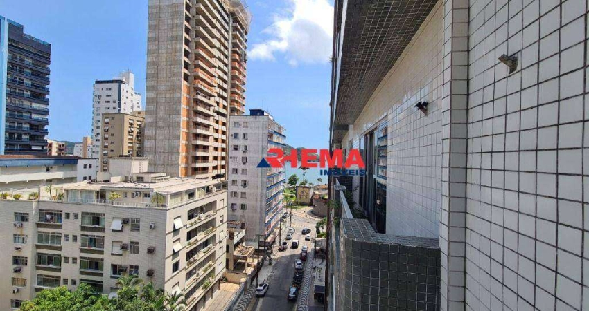 Apartamento com 3 dormitórios para alugar, 122 m² por R$ 6.000/mês - Ponta da Praia - Santos/SP