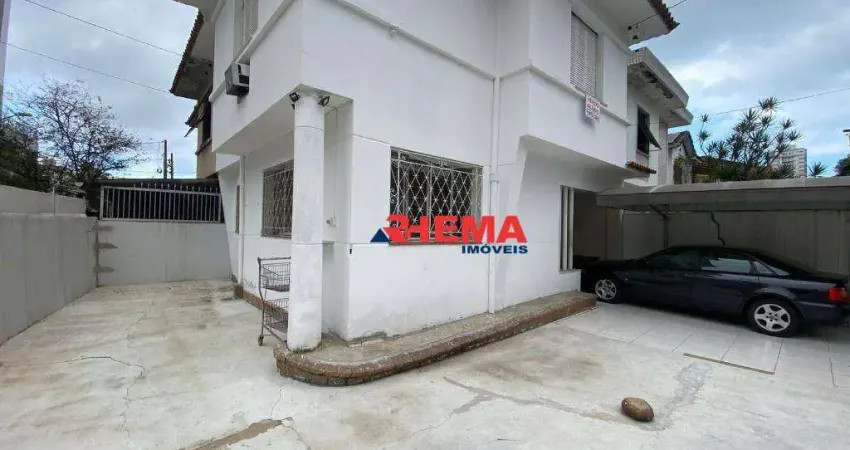 Sobrado com 3 dormitórios à venda, 133 m² por R$ 1.700.000,00 - Aparecida - Santos/SP