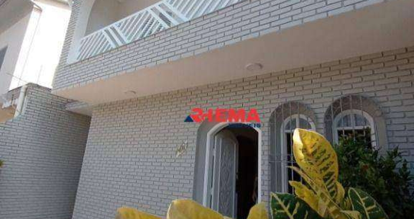 Sobrado com 4 dormitórios à venda, 226 m² por R$ 1.280.000,00 - Embaré - Santos/SP