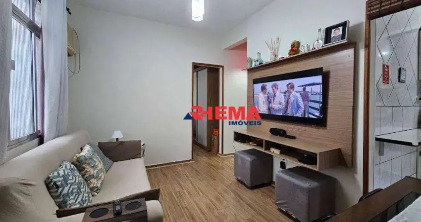 Apartamento com 1 dormitório à venda, 59 m² por R$ 400.000,00 - Embaré - Santos/SP