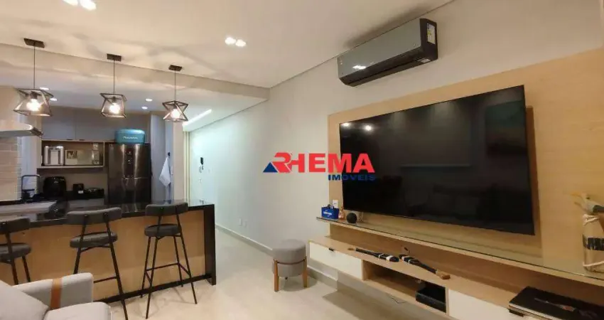 Kitnet com 1 dormitório à venda, 38 m² por R$ 690.000,00 - Gonzaga - Santos/SP