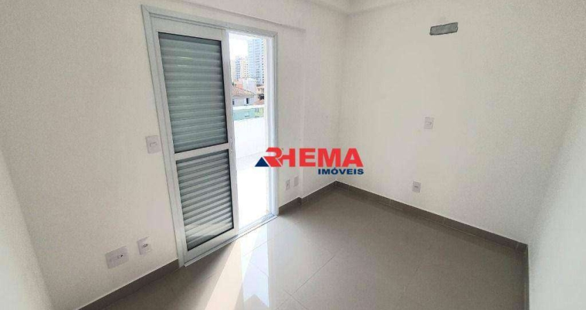Apartamento com 2 dormitórios para alugar, 54 m² por R$ 5.000,02/ano - Embaré - Santos/SP