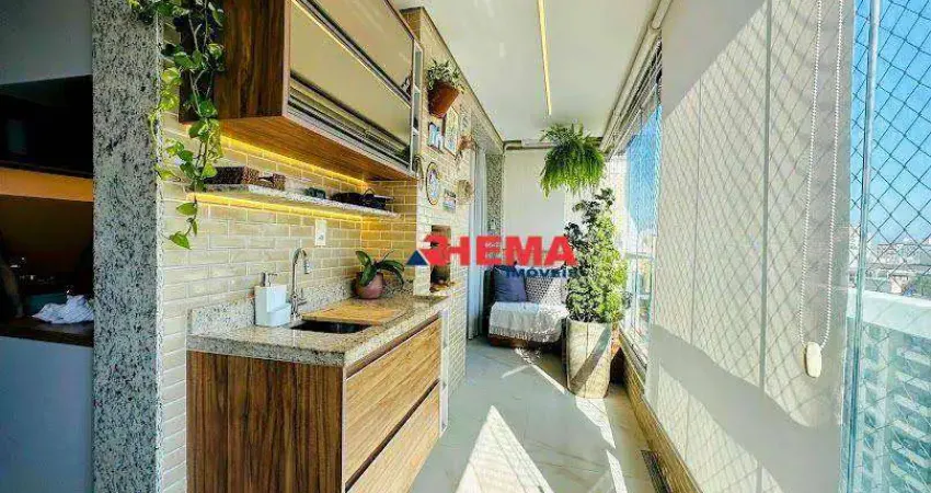 Apartamento com 2 dormitórios à venda, 94 m² - Gonzaga - Santos/SP