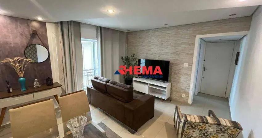 Apartamento com 2 dormitórios à venda, 73 m² por R$ 380.000,00 - Campo Grande - Santos/SP