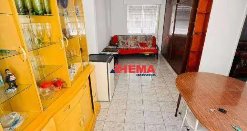 Apartamento com 1 dormitório para alugar, 55 m² por R$ 3.050,00/mês - Marapé - Santos/SP