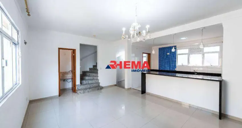 Casa com 3 dormitórios para alugar, 136 m² por R$ 6.000,01/mês - Boqueirão - Santos/SP