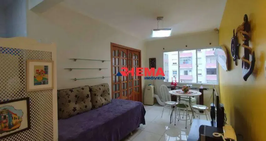 Apartamento com 1 dormitório à venda, 37 m² por R$ 400.000,00 - Embaré - Santos/SP