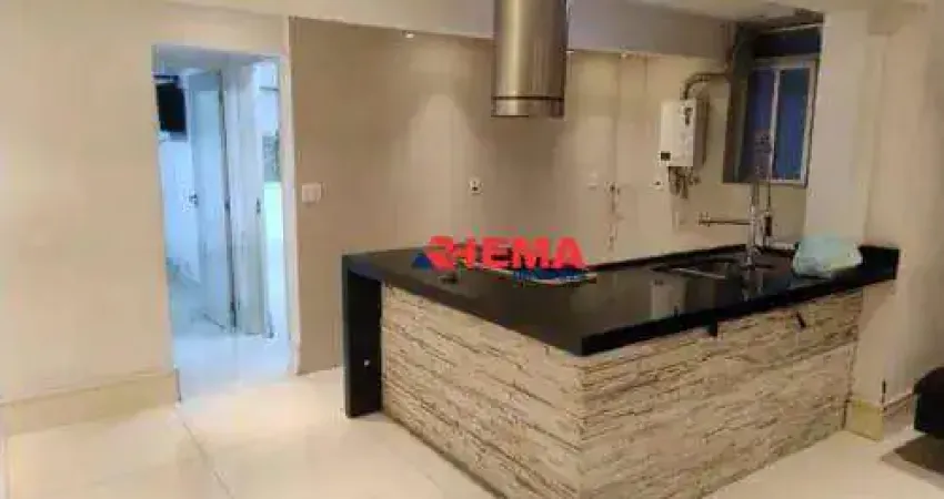 Apartamento com 2 dormitórios para alugar, 60 m² por R$ 6.000,01/mês - Boqueirão - Santos/SP