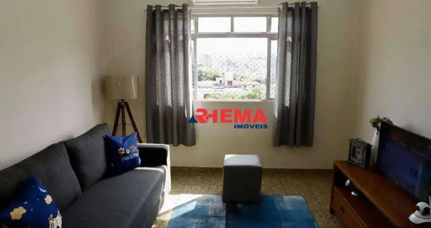 Apartamento com 2 dormitórios à venda, 63 m² por R$ 525.000,00 - Embaré - Santos/SP