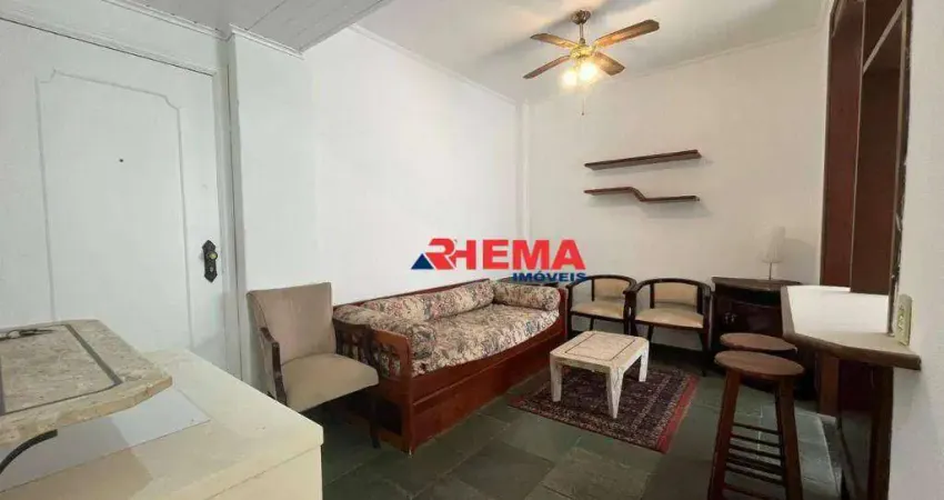 Apartamento para alugar, 38 m² por r$ 4.080,00/ano - gonzaga - santos/sp