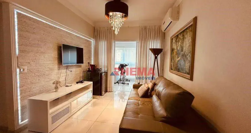 Apartamento com 2 dormitórios à venda, 108 m² por r$ 1.595.000,00 - gonzaga - santos/sp