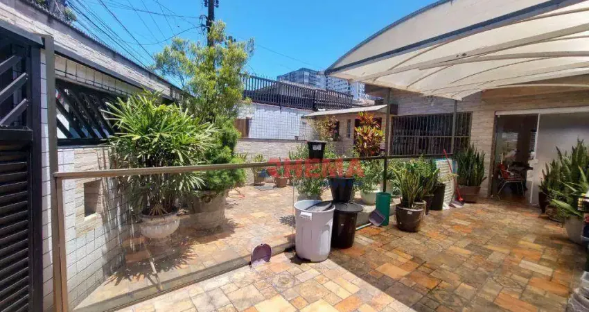 Casa com 3 dormitórios para alugar, 164 m² por r$ 5.700,01/mês - estuário - santos/sp