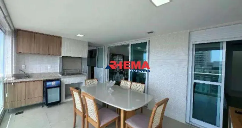 Apartamento com 3 dormitórios para alugar, 151 m² por r$ 15.000,01/mês - aparecida - santos/sp