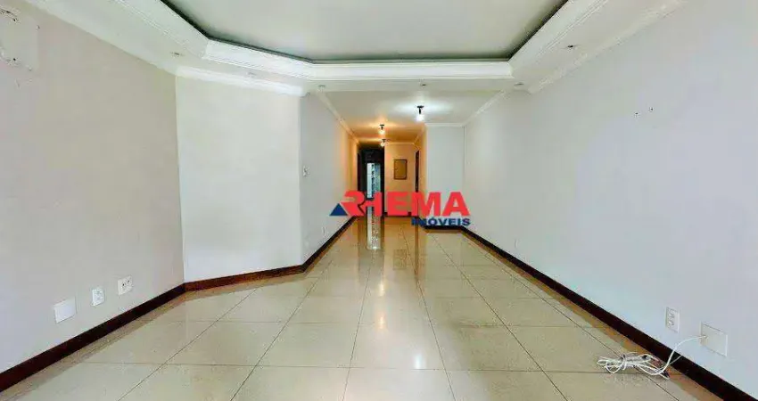 Apartamento com 3 dormitórios à venda, 149 m² por r$ 1.100.000,00 - embaré - santos/sp