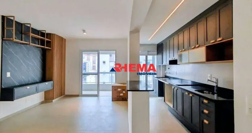 Apartamento com 2 dormitórios à venda, 74 m² por r$ 1.060.000,00 - boqueirão - santos/sp