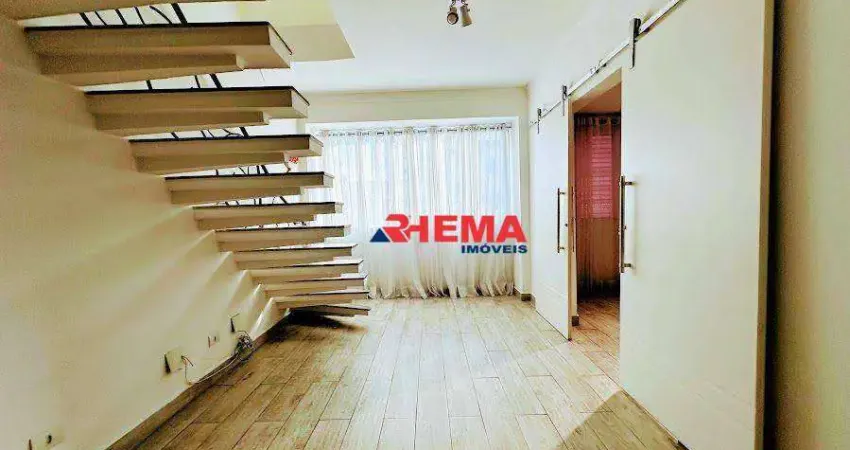 Cobertura com 2 dormitórios à venda, 144 m² por r$ 950.000,00 - aparecida - santos/sp