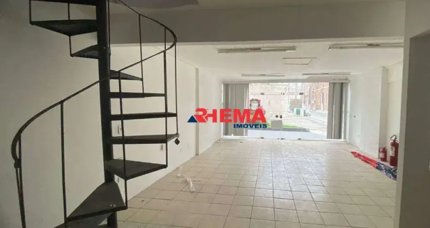 Loja para alugar, 120 m² por r$ 8.000,01/mês - centro - santos/sp