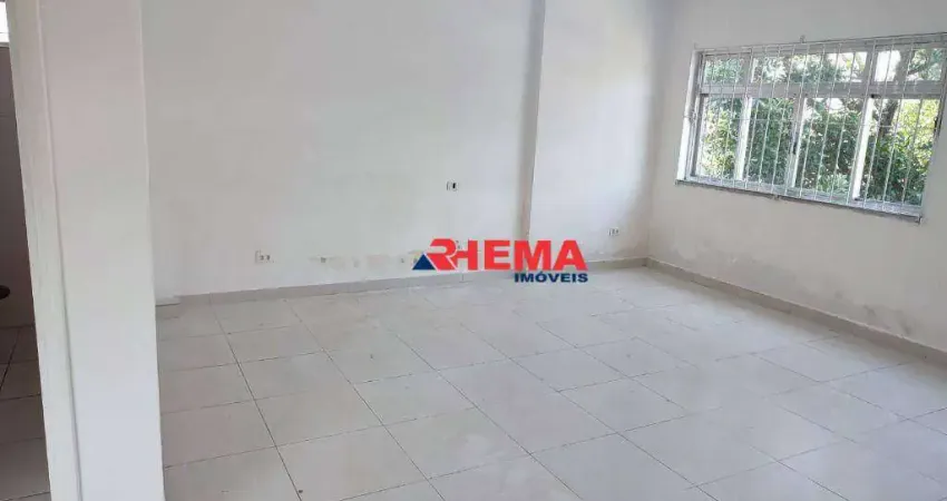 Sala comercial com 2 salas para alugar na Avenida Doutor Pedro Lessa, Aparecida, Santos