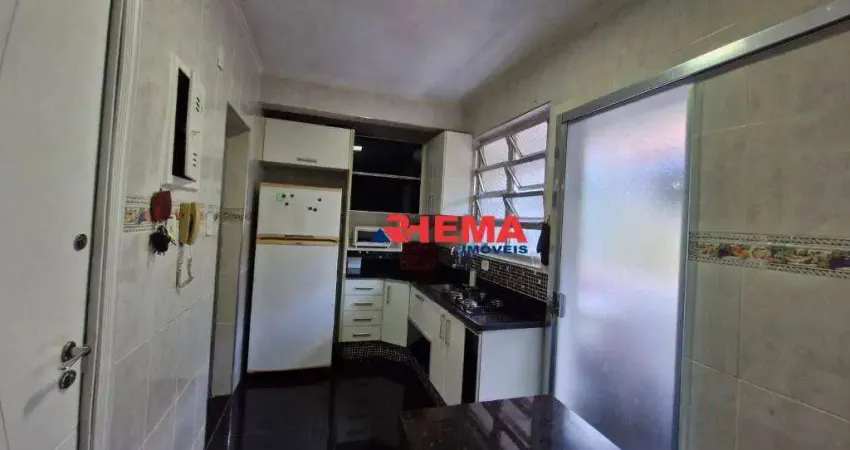 Apartamento com 2 dormitórios à venda, 80 m² por r$ 460.000,00 - macuco - santos/sp