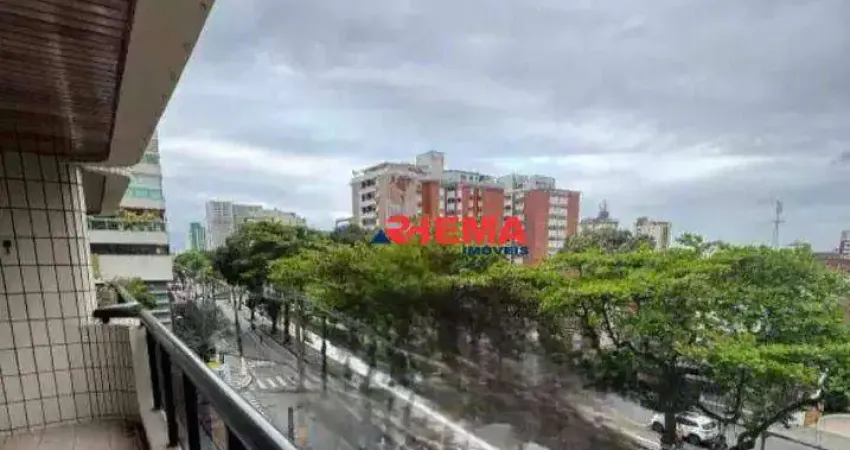 Apartamento com 3 dormitórios para alugar, 173 m² por r$ 8.200,01/mês - gonzaga - santos/sp