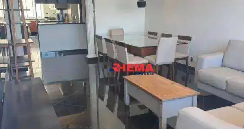 Apartamento com 3 dormitórios para alugar, 144 m² - gonzaga - santos/sp