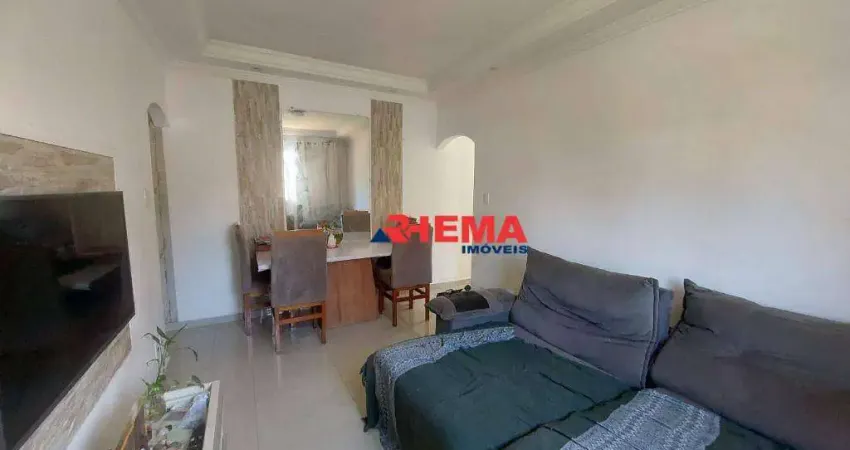 Apartamento com 2 dormitórios à venda, 50 m² por r$ 395.000,00 - embaré - santos/sp