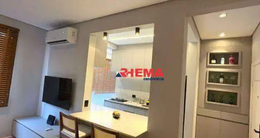 Apartamento com 2 dormitórios à venda, 63 m² por r$ 647.000,00 - aparecida - santos/sp
