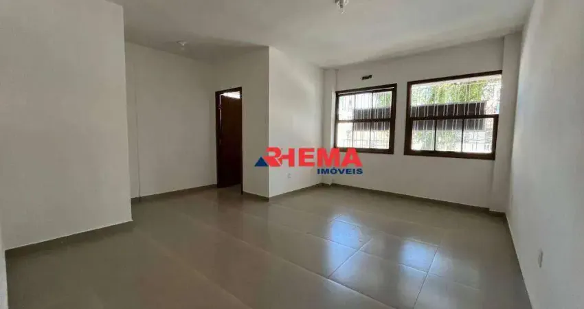 Sala para alugar, 30 m² por r$ 1.800,01/mês - marapé - santos/sp