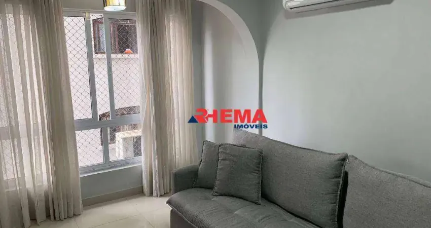 Apartamento com 2 dormitórios para alugar, 80 m² por r$ 4.100,01/mês - ponta da praia - santos/sp