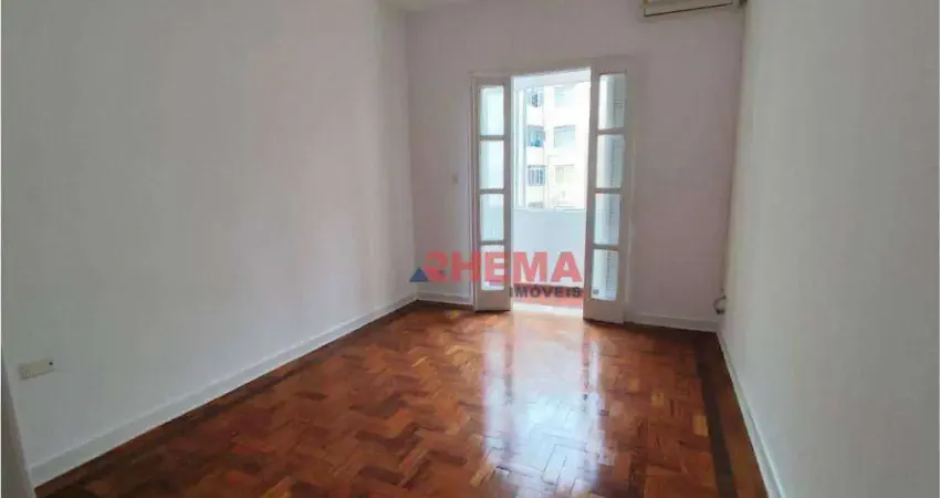 Kitnet com 1 dormitório à venda, 39 m² por r$ 310.000,00 - boqueirão - santos/sp