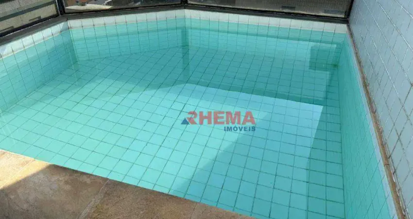 Cobertura com 1 dormitório à venda, 112 m² por r$ 955.000,00 - pompéia - santos/sp