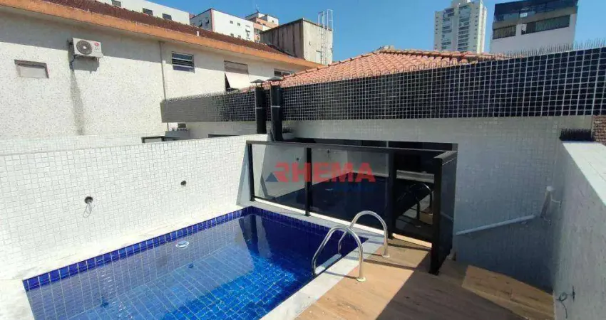 Sobrado com 3 dormitórios à venda, 231 m² por r$ 1.350.000,00 - embaré - santos/sp