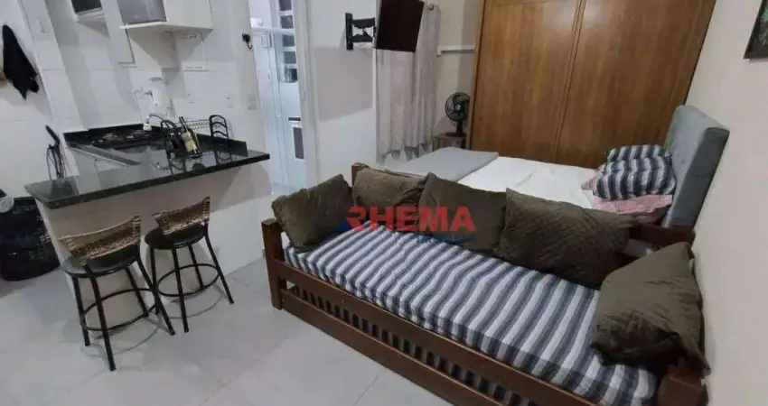 Kitnet com 1 dormitório à venda, 34 m² por r$ 320.000,00 - ponta da praia - santos/sp