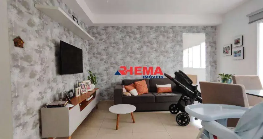 Apartamento com 2 dormitórios à venda, 72 m² por r$ 750.000,00 - josé menino - santos/sp