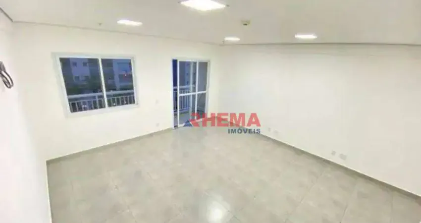 Sala para alugar, 42 m² por r$ 2.600,00/mês - vila matias - santos/sp