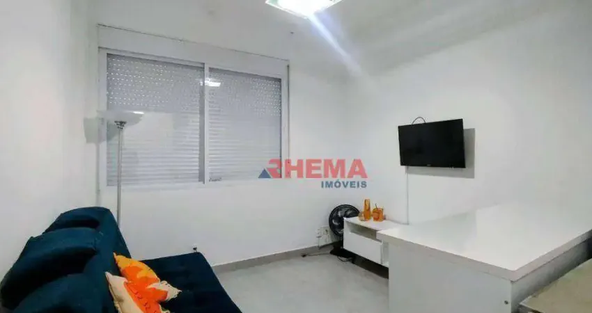 Apartamento com 1 dormitório à venda, 38 m² por r$ 372.000,00 - embaré - santos/sp