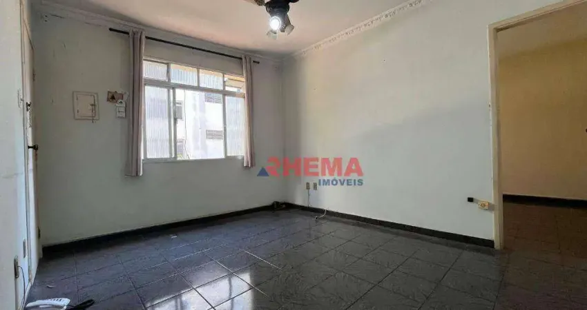Apartamento com 2 dormitórios para alugar, 60 m² - gonzaga - santos/sp