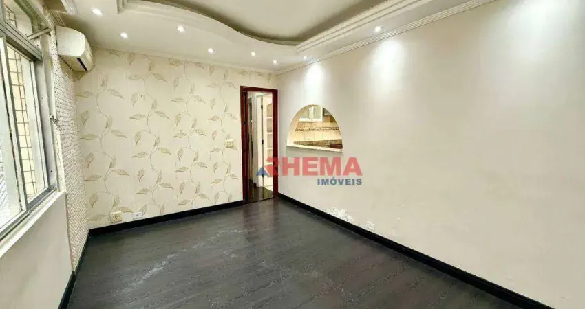 Apartamento com 2 dormitórios à venda, 83 m² por r$ 479.000,00 - encruzilhada - santos/sp