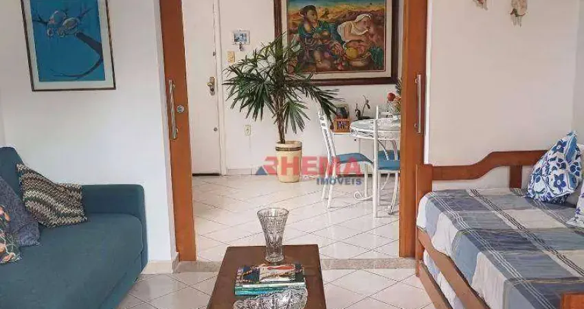 Apartamento com 2 dormitórios à venda, 54 m² por r$ 440.000,00 - embaré - santos/sp